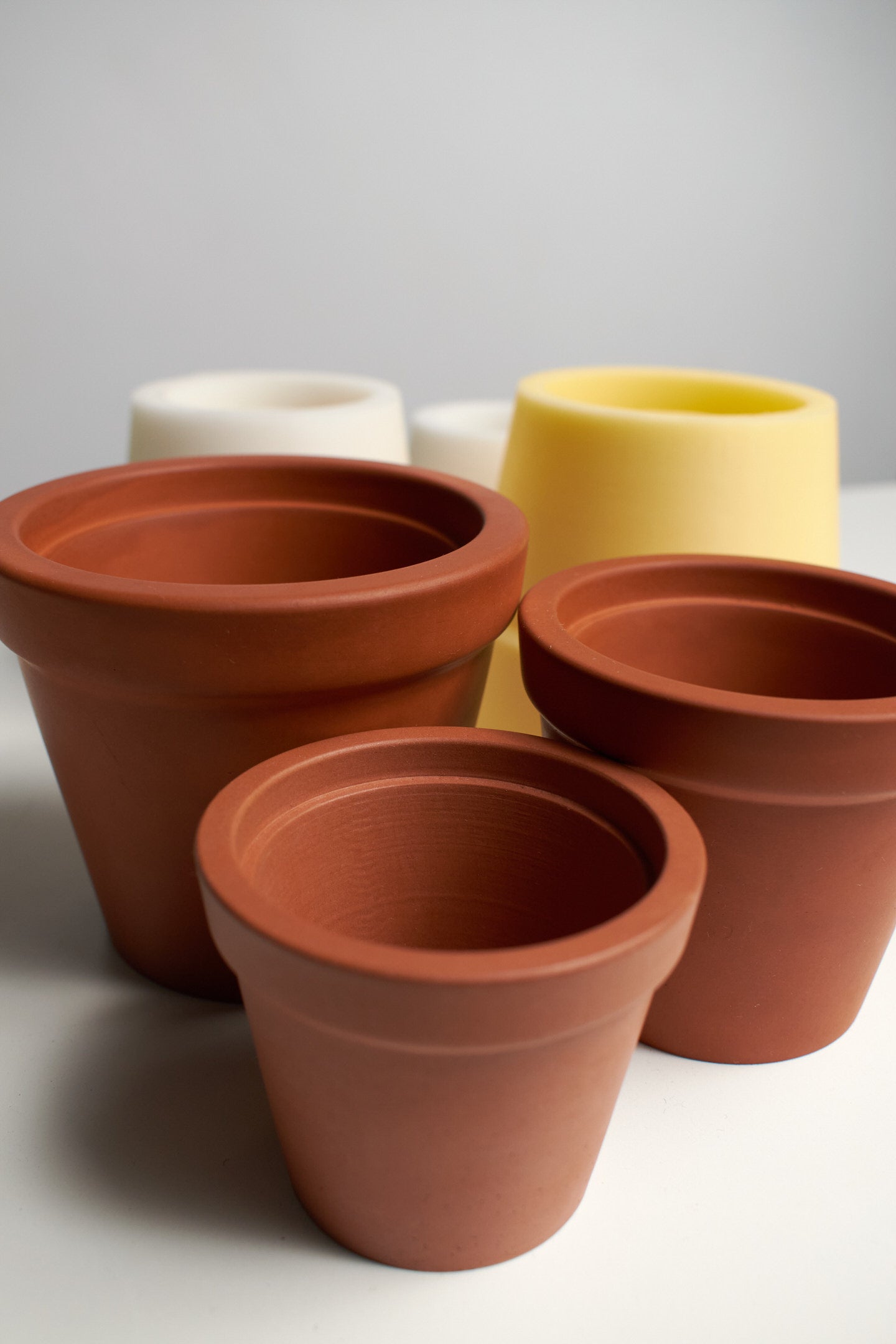 concrete mold planter pot STL Planter mold DIY — Classic Planter — x3 Sizes (50/100/150 ml) — 3D-printed Housing Frame for silicone mold making. Concrete succulent Planter