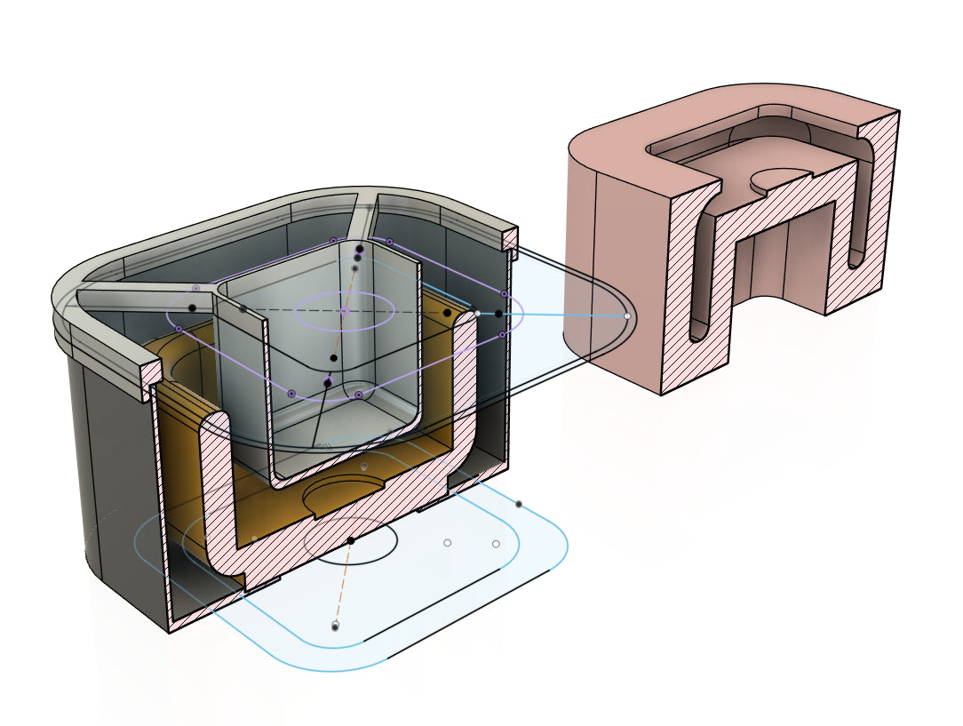 Custom mold design. 3D-modeling