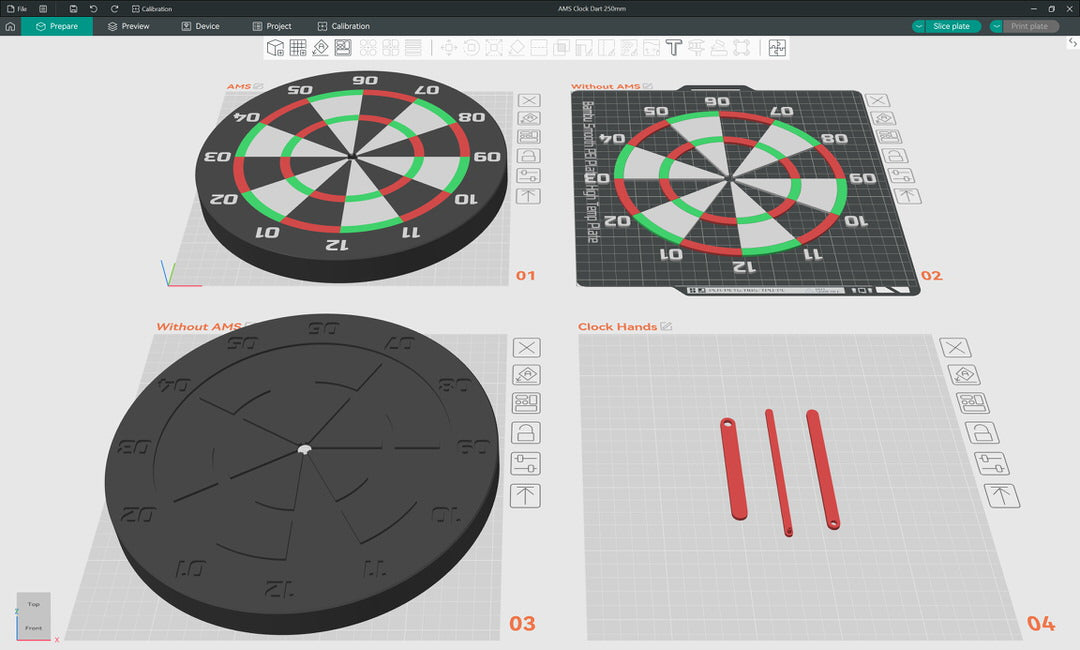 3D-Printed Dart Clock