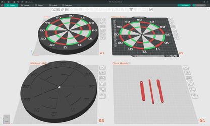3D-Printed Dart Clock