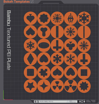 3D-Printed Custom Bokeh Filters