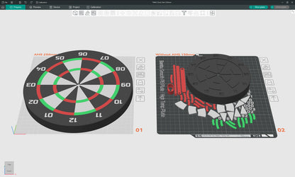 3D-Printed Dart Clock
