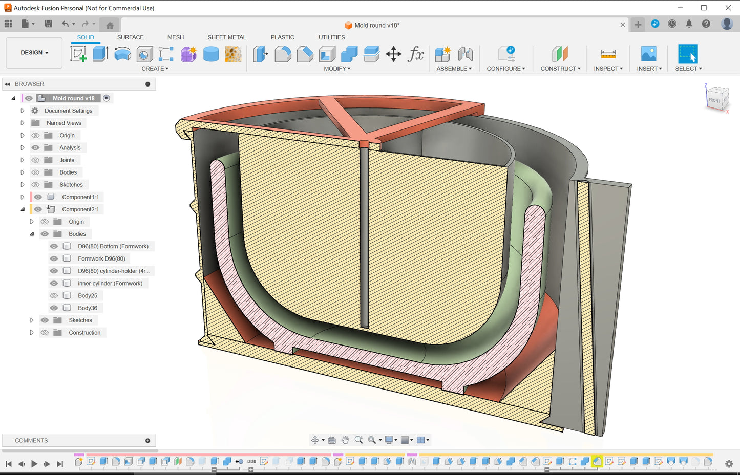 Custom mold design. 3D-modeling