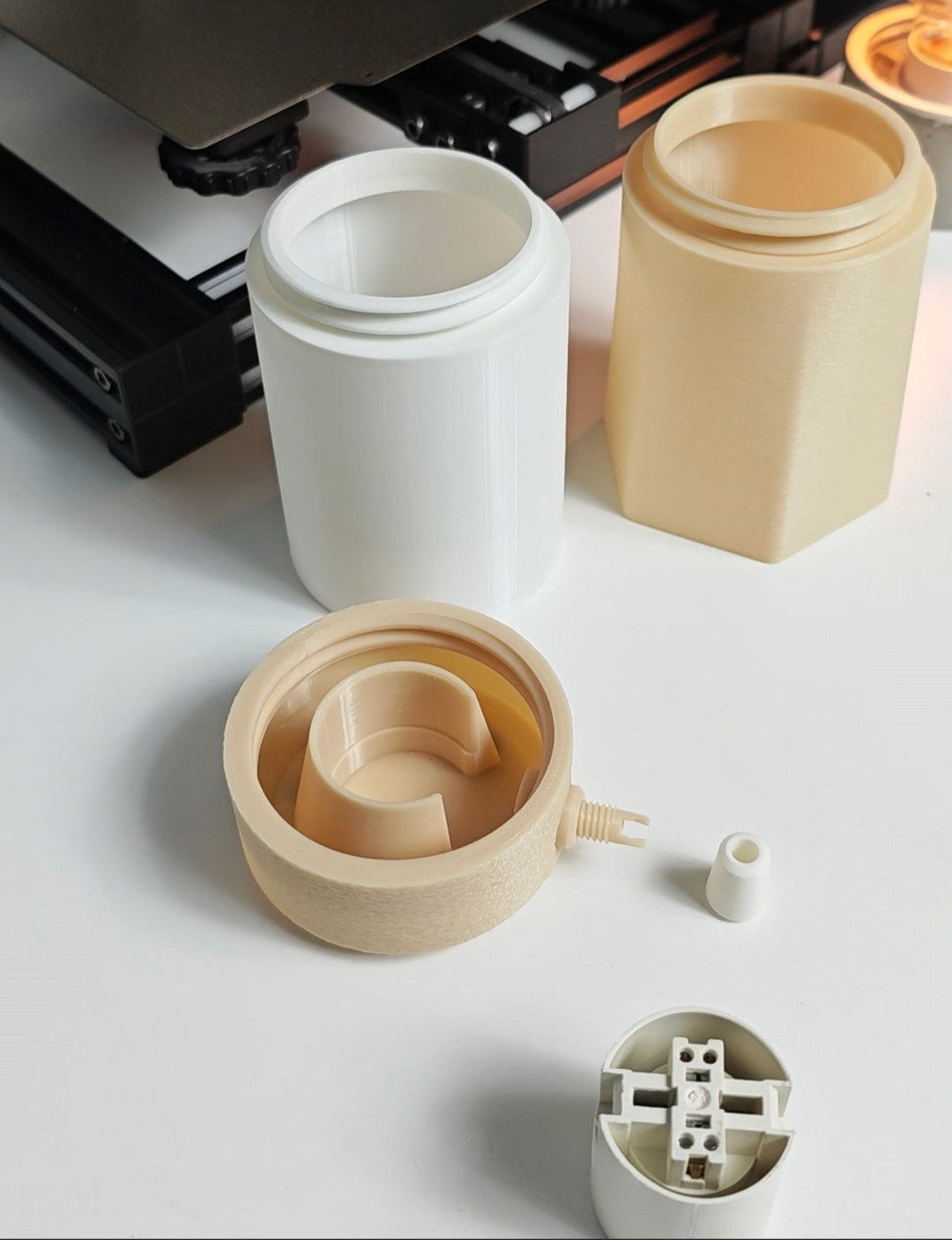 STL Table lamp with Shade. 3D-printed Customizable Home Lighting. E27 socket