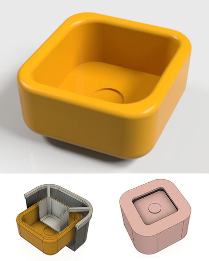 Tealight Сandles Colection — 3D-printed Silicone Mold Housing Frame (STL Files)