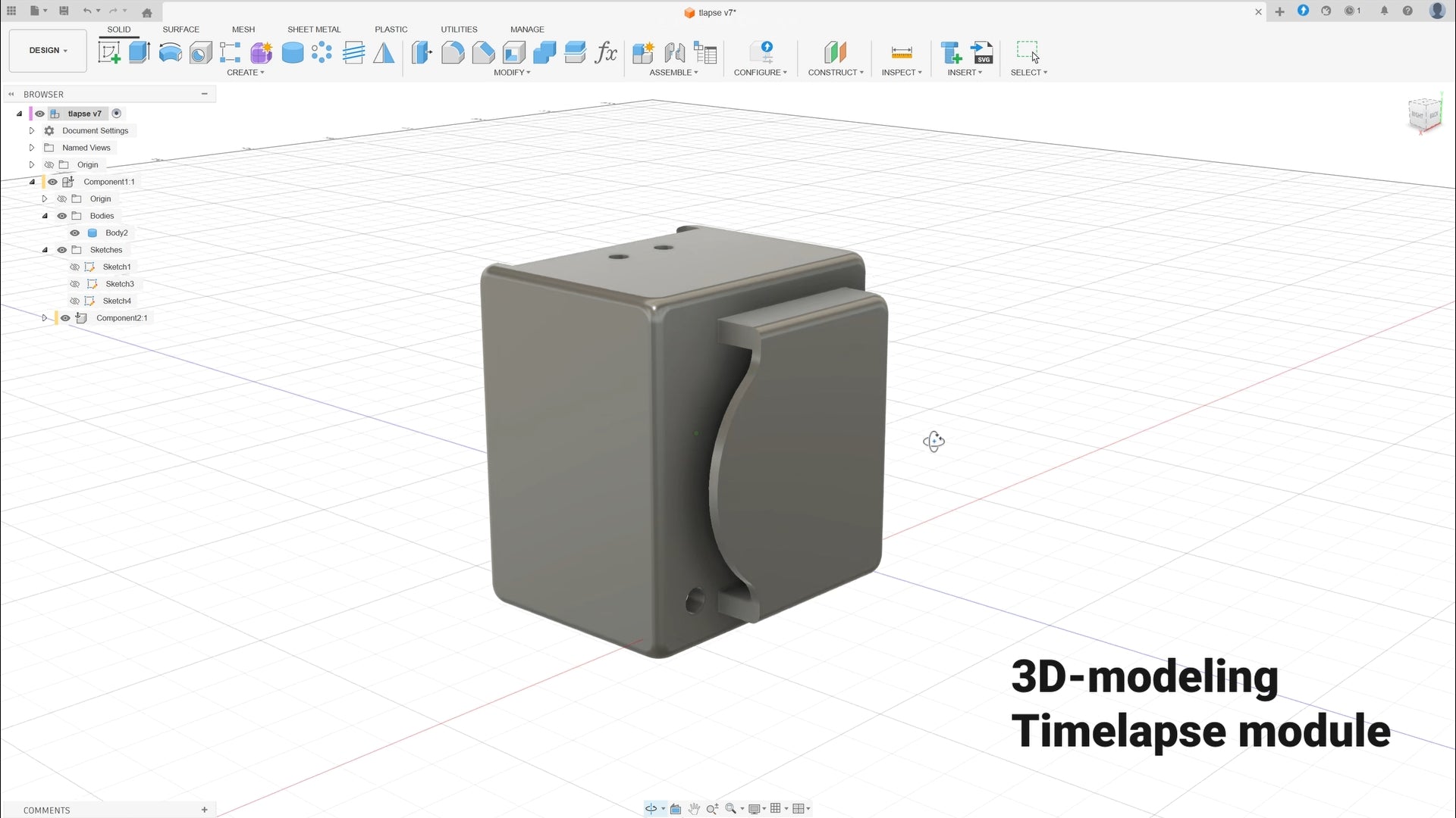 Free) STL Camera Timelapse Module for Bambu Lab A1/Mini – Lao Leaf