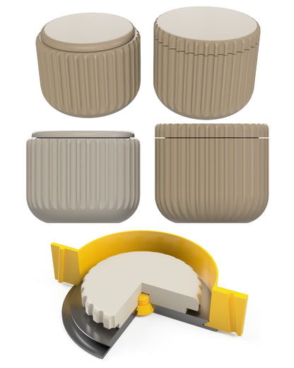 Column Candle Jar — Housing Frame for Silicone Mold making (Scalable)