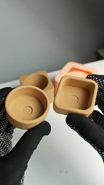 Tealight Сandles Colection — 3D-printed Silicone Mold Housing Frame (STL Files)