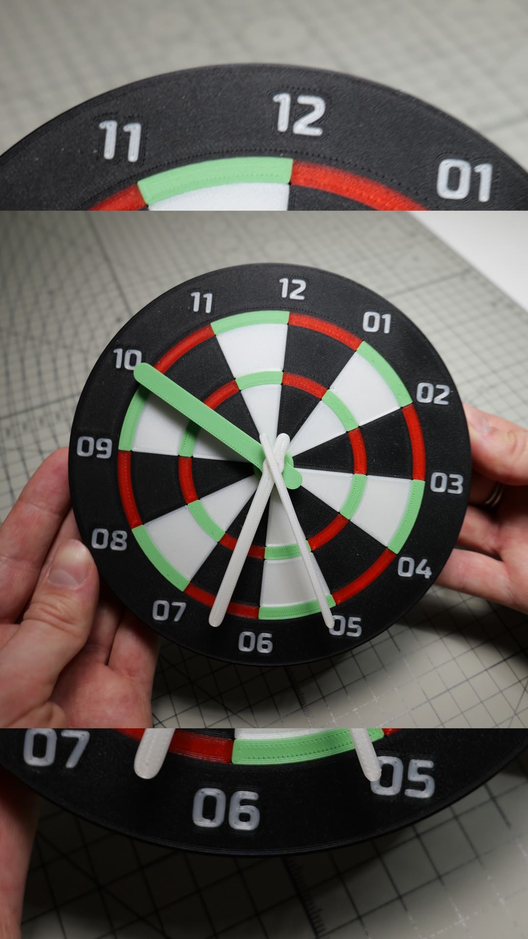 3D-Printed Dart Clock